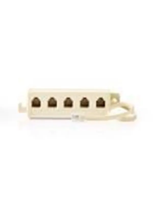 Nedis Telecom Extension Cable | RJ11 Male | 5x RJ11 (4/6) Female - Cream
