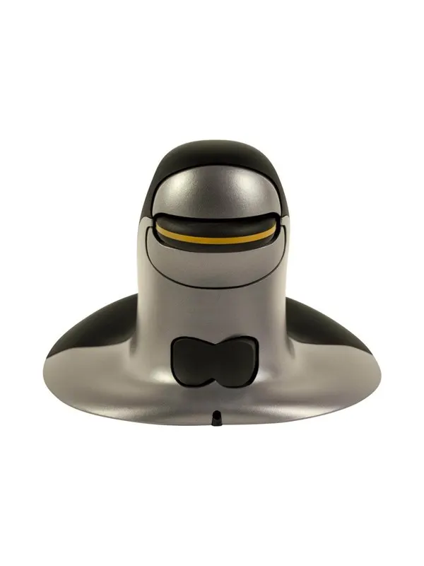 Fellowes Penguin Small - Vertical mouse - Laser - Silver