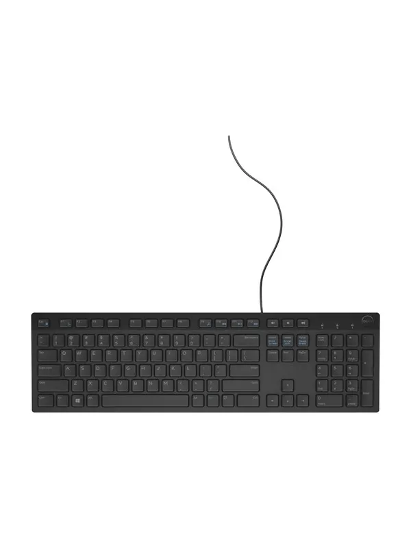 Dell KB216 - keyboard - US International (QWERTY) - Tangentbord - Universal - Svart