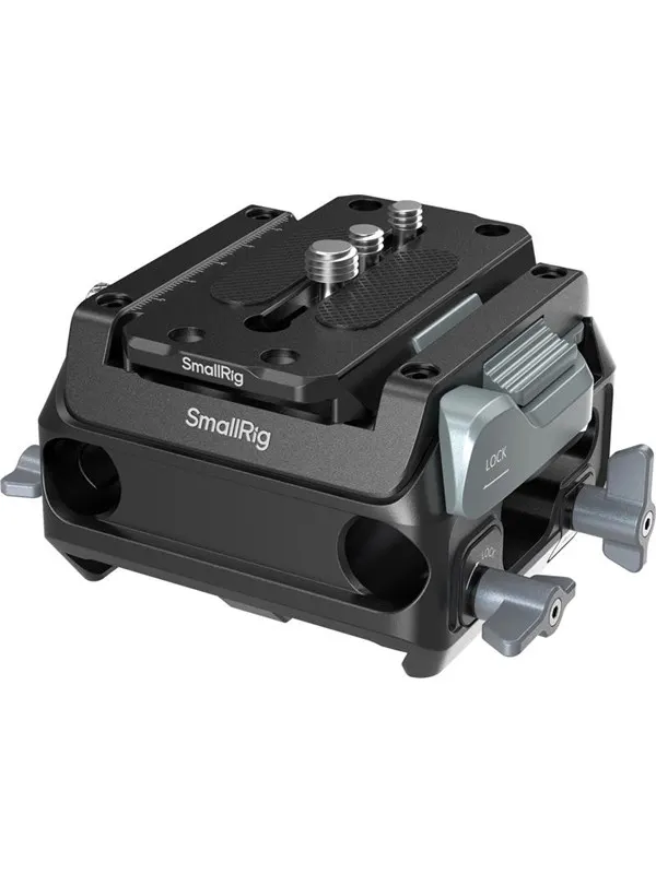 SmallRig 5366 Manfrotto-Type Mount Plate Kit with 15mm Dual Rod Clamp