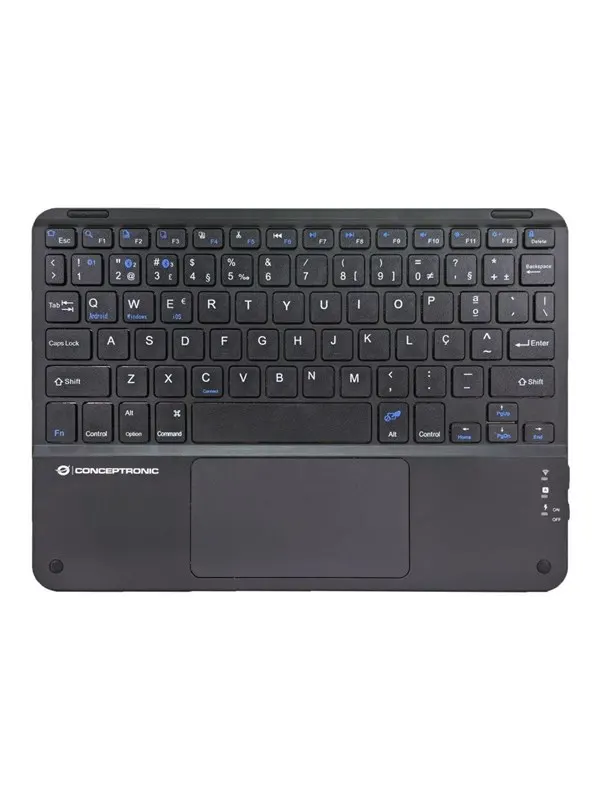 Conceptronic - keyboard - 10-inch - with touchpad - QWERTY - Portuguese - black Input Device - Tangentbord - Portugisiska - Svart
