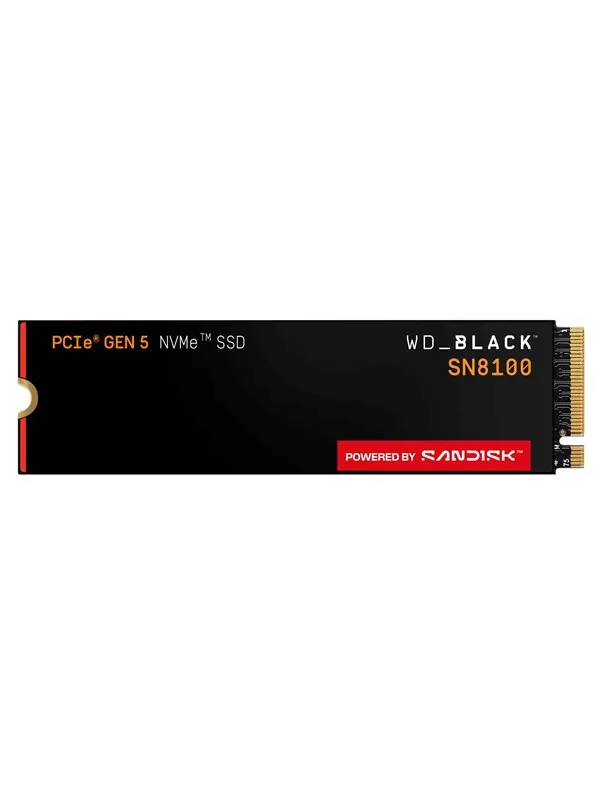 SANDISK WD Black SN8100 SSD - 1TB - M.2 2280 - PCIe 5.0 - Utan värmespridare