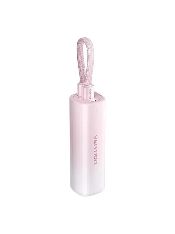Vention Powerbank 5000mAh FHWR0 20W + USB-C to lightning cable (pink) - 5000 mAh
