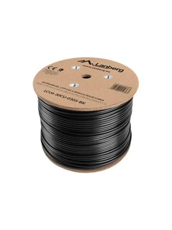 Lanberg bulk cable - 305 m - RAL 9004 black - Svart - 305m