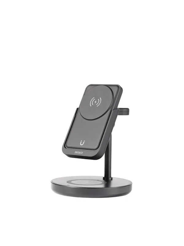 Deltaco QI-1045 - 3-in-1 magnetic wireless charger