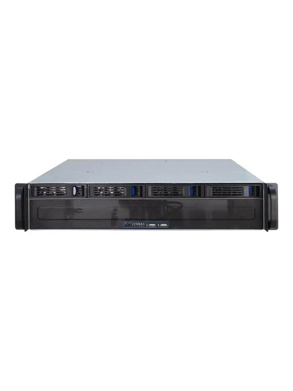 Inter-Tech IPC 2U-2404L - Chassi - Server (Rack) - Svart