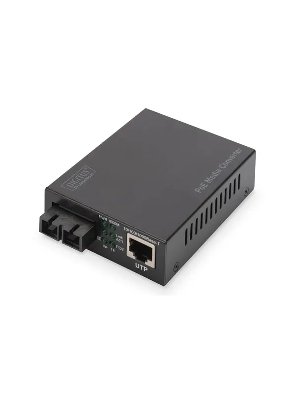 DIGITUS Ethernet PoE+ Media Converter
