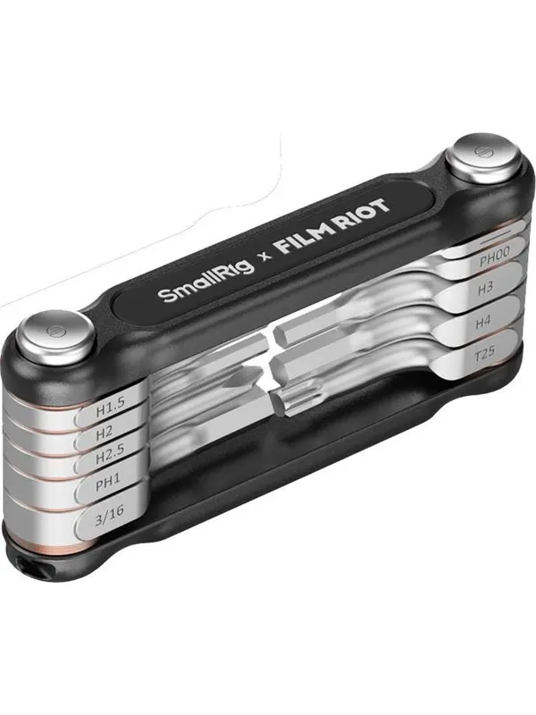 SmallRig 4375 x FILM RIOT 10-in-1 Folding Wrench Set with Multiple Angle Positioning Black