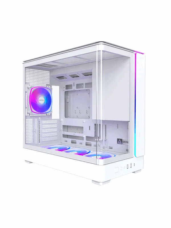 Montech King 15 Pro White - Chassi - Minitower - Vit