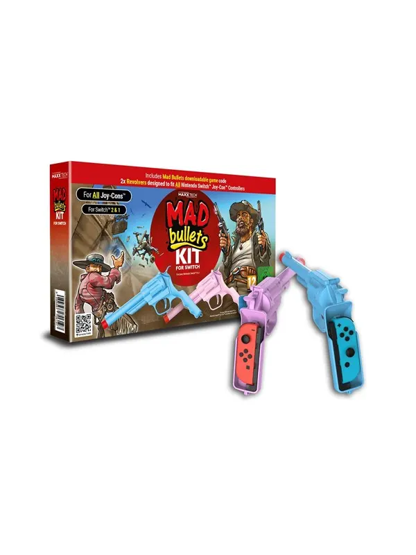 MAXX TECH Mad Bullets CIB with Switch 2 &amp; 1 compatible accessory - Nintendo Switch 2