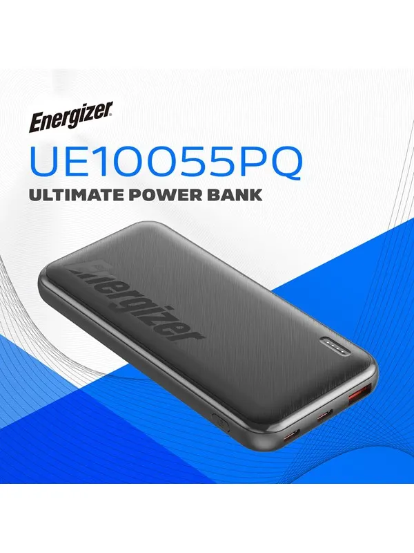 Energizer 10K Powerbank - 22.5W - 2x USB-C PD + USB-A - 10000 mAh