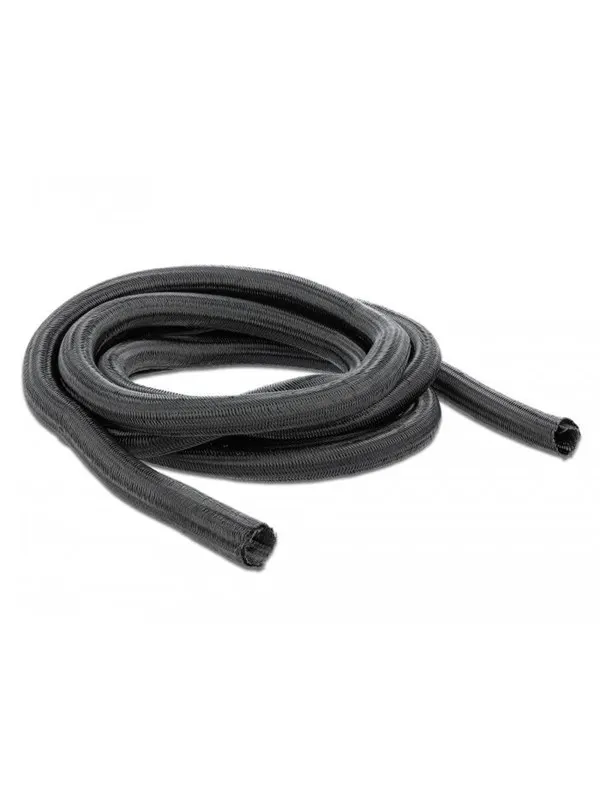 DeLOCK Braided Sleeve self-closing 2m x 19mm black