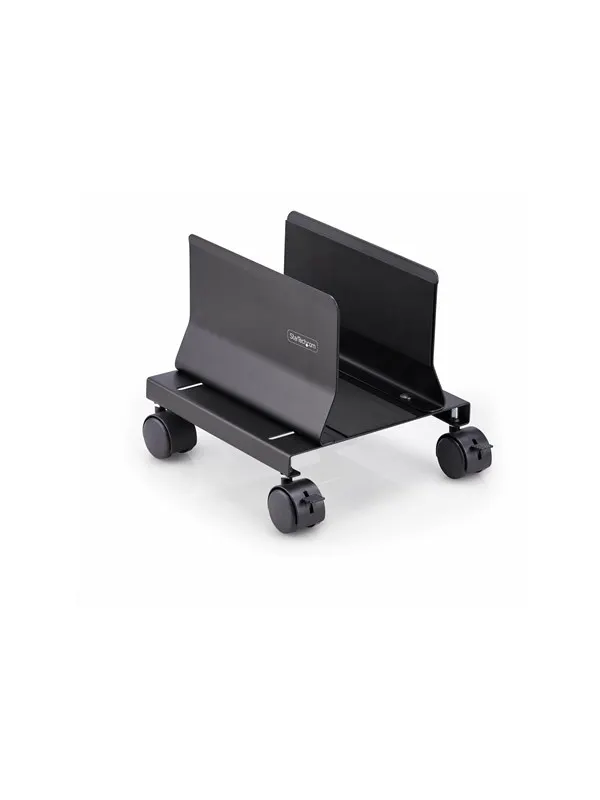 StarTech.com Computer Tower Cart Rolling CPU Caddy w/ Wheels Adjustable cart - for personal computer - black - Max 21 kg - recommended for