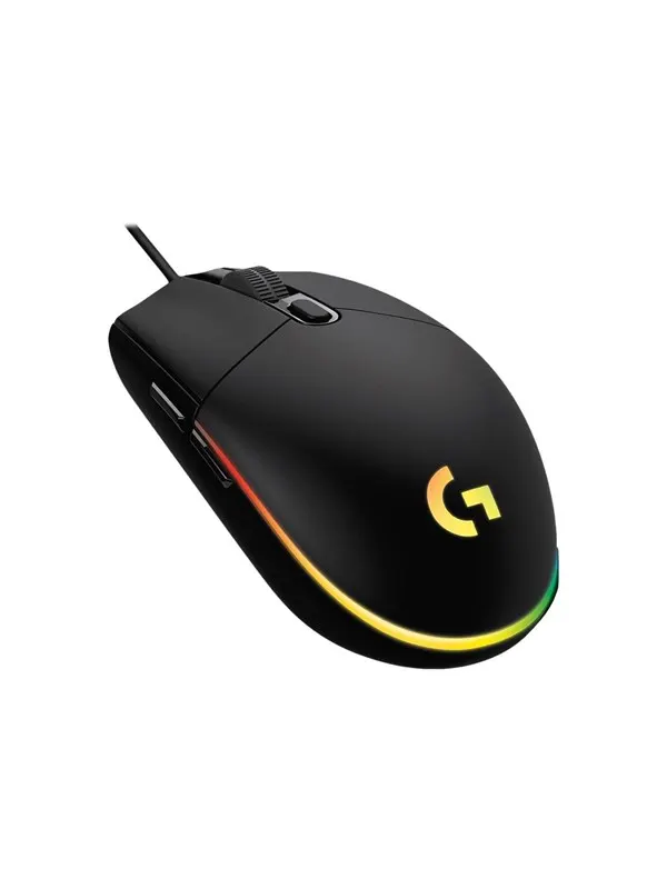 Logitech G102 LIGHTSYNC - Black - Gamingmus - Optic - 6 knappar - Svart med RGB ljus