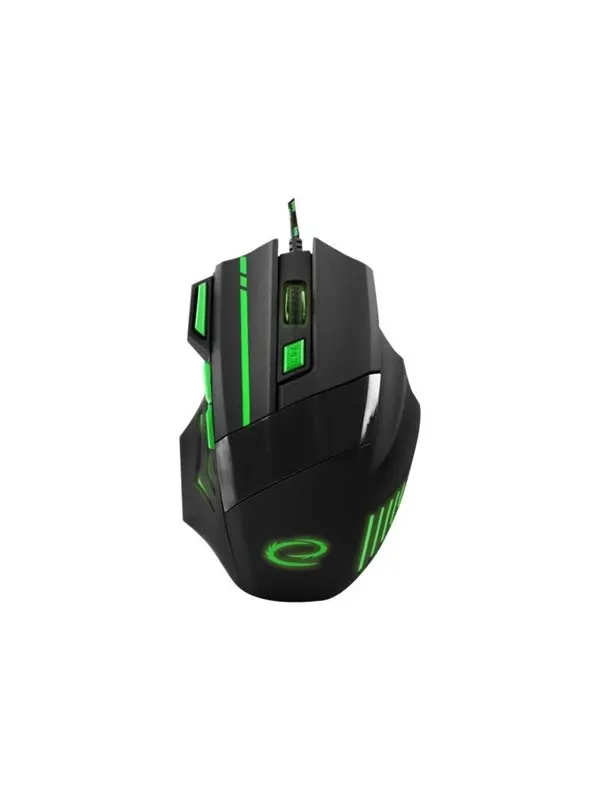 Esperanza MX201 WOLF - mouse - USB - green - Mouse - Optic - 7 knappar - Grön