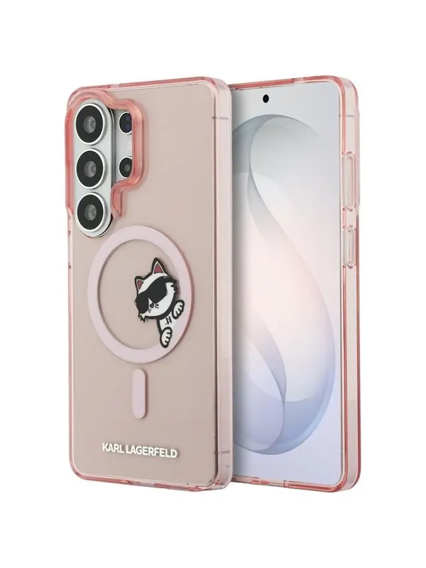 Karl Lagerfeld IML Peekaboo Choupette MagSafe Case for Samsung Galaxy S26 Ultra - Pink