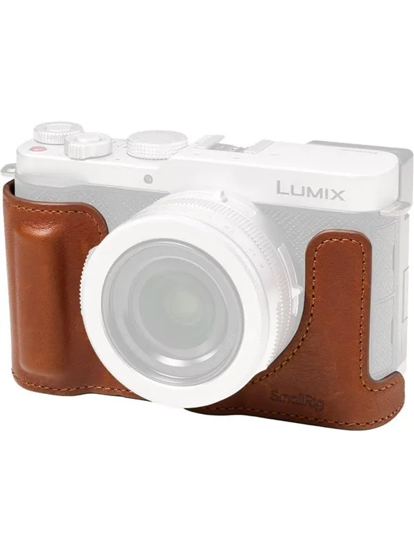 SmallRig 5699 Leather Half Case for Panasonic LUMIX L10 Brown