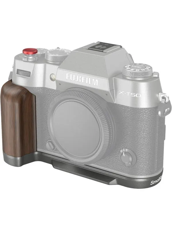 SmallRig 4736 Wooden L-Shape Grip for Fujifilm X-T50 Charcoal Silver