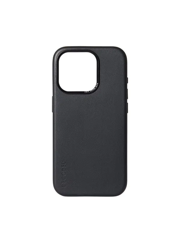 Decoded Leather Backcover for iPhone 15 Plus Black