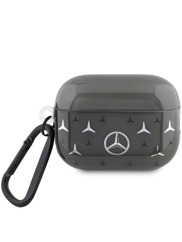 Mercedes Large Star Pattern Case for AirPods Pro 2 (2022/2023) - Black
