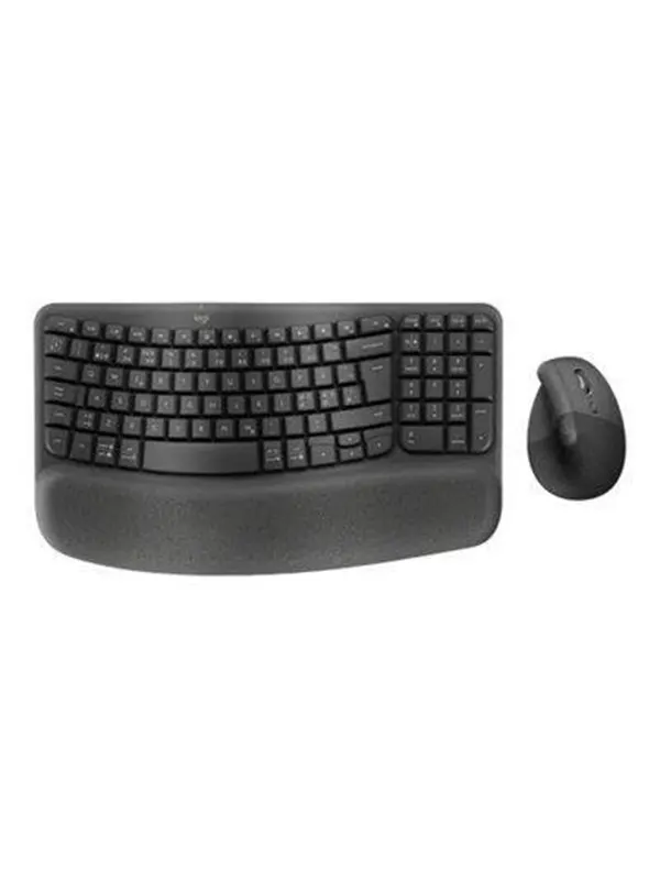 Logitech Wave Keys and Lift Combo - Tastatur & Mus set - Engelska (US) - Svart