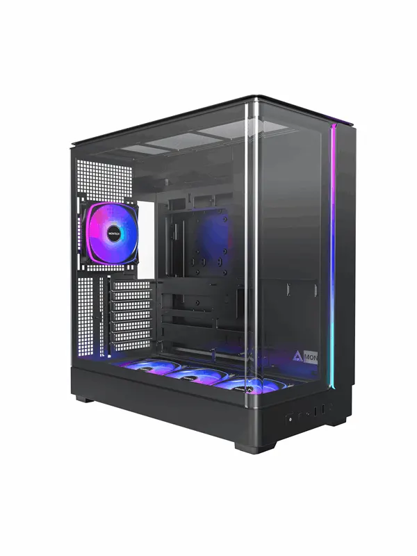 Montech King 45 Pro Black - Chassi - Miditower - Svart