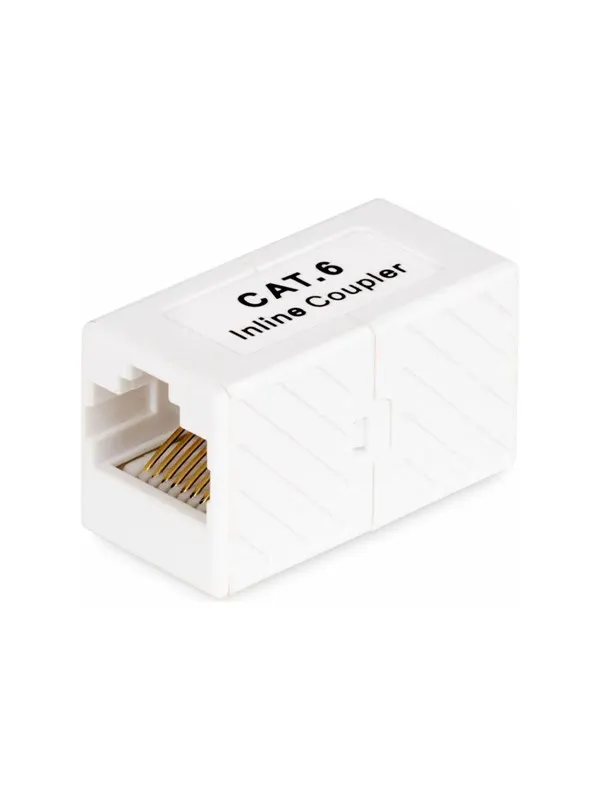 StarTech.com RJ45 Coupler Inline Cat6 Coupler Female to Female (F/F) T568 Connector Unshielded Ethernet Cable Extension (IN-CAT6-COUPLER-U1) - network coupler - white - Vit