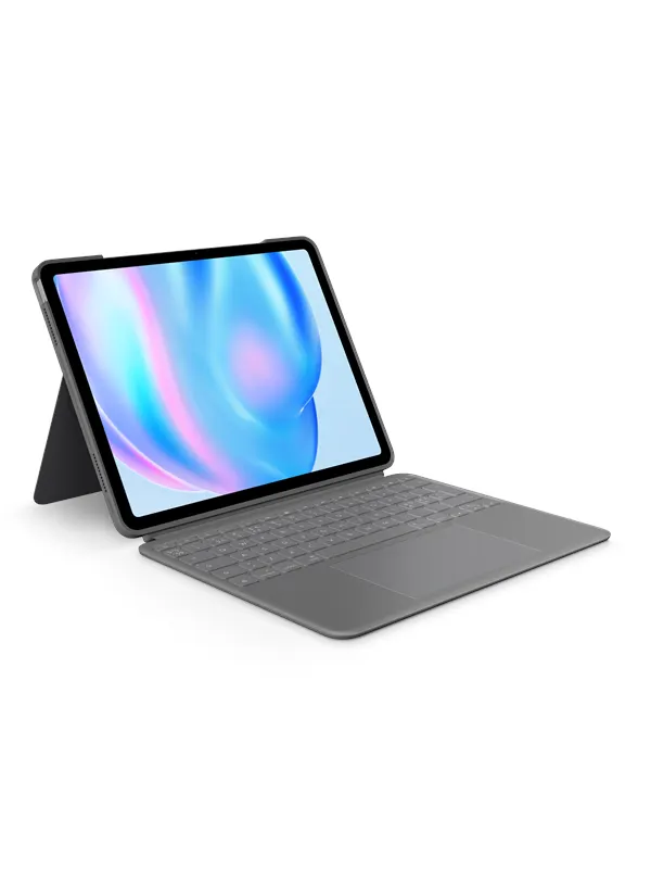 Logitech Combo Touch for iPad Pro 11-inch (M4) - Tastatur & Folio set - Nordisk - Grå