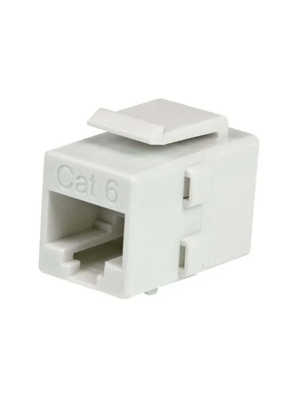 StarTech.com Cat 6 RJ45 Keystone Jack Network Coupler - Vit - 0cm