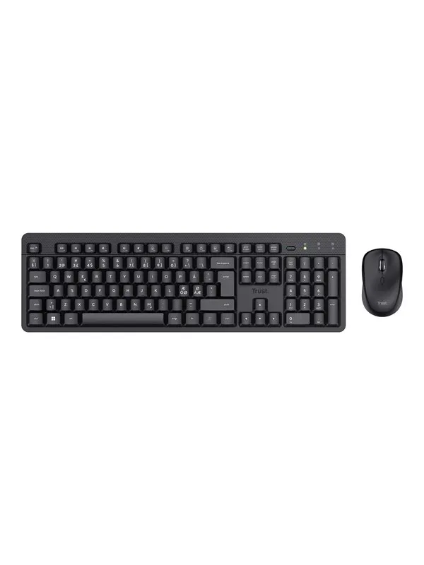 Trust TKM-360 - Tastatur & Mus set - Nordisk - Svart