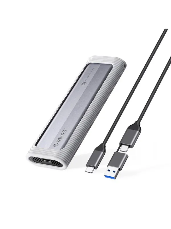 ORICO AXM2S-G2-V1 M.2 NVME/NGFF USB-C/USB-A to USB-C 6Gb/s / 10Gb/s Disk Caddy - Gray