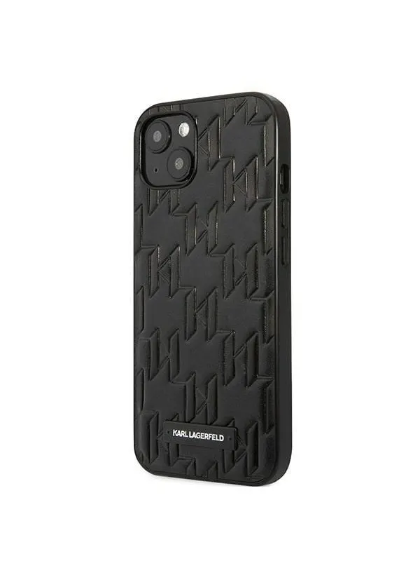 Karl Lagerfeld KLHCP13SMNMP1K iPhone 13 mini 5.4 "hardcase black / black Monogram Plaque