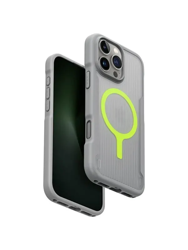 UNIQ Combat Active Magclick Charging Case for iPhone 16 Pro Max - Grey
