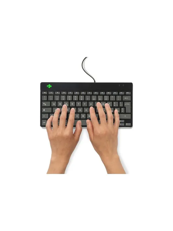 R-Go Tools R-Go Compact Break - keyboard - with integrated break indicator - QWERTY - Italian - black Input Device - Tangentbord - Italiensk - Svart
