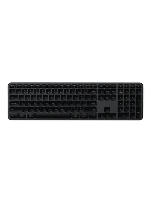 Satechi Slim EX3 - keyboard - connects four devices wirelessly full size - QWERTY - Nordic - space black Input Device - Tangentbord - Nordisk - Svart