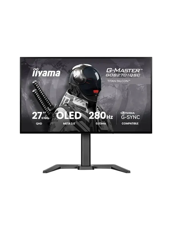 27" iiyama G-MASTER Titan Falcon GOB2701QSC-B1 - OLED monitor - QHD - 27" - HDR