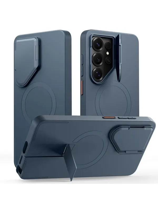 Tech-Protect Kevlar Aura MagSafe Case for Samsung Galaxy S26 Ultra - Navy Blue