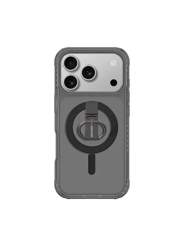 AmazingThing Titan Pro Grip Ring Set Case for iPhone 17 Pro Max Compatible with MagSafe - Black