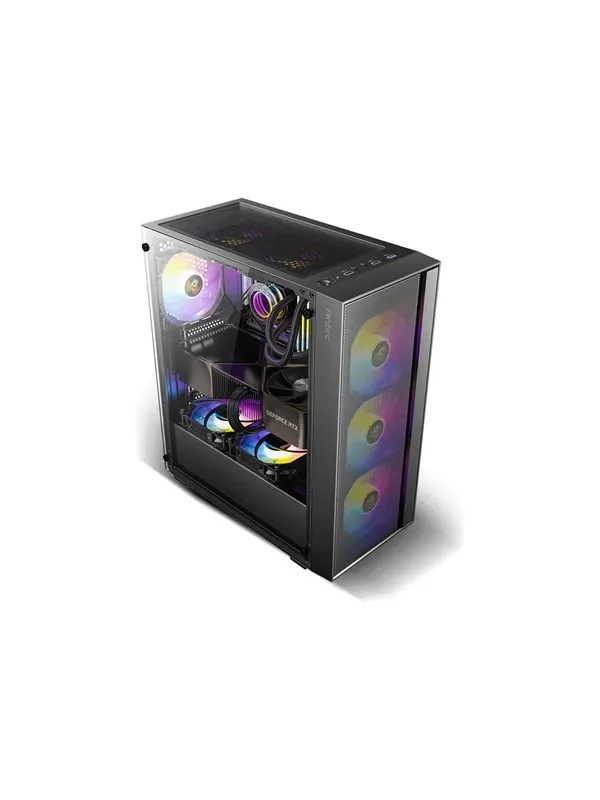 Antec AX65 ARGB - mid tower - ATX - Chassi - Tower - Svart