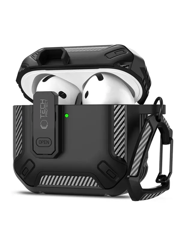 Tech-Protect Carbonox Case for AirPods 4 - Black