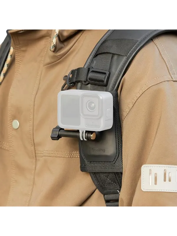 SmallRig 5721 Hook and Loop Backpack Strap Mount for Action Cameras
