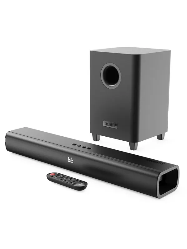 Majority Naga 60 Plus Bluetooth Soundbar + Wireless Sub - Black