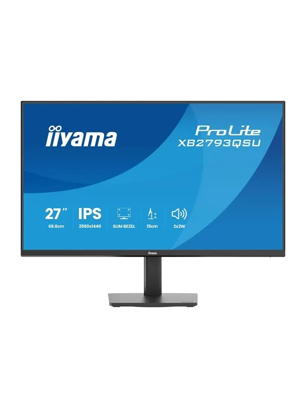 27" iiyama ProLite XB2793QSU - 2560x1440 (QHD) - 75Hz - IPS