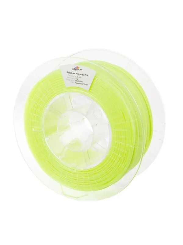 Spectrum 3D Filament / PLA Premium / â 1.75 mm / Fluorescent Yellow / 1 kg