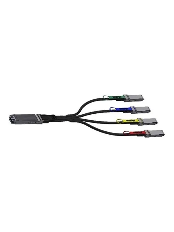 NVIDIA LinkX 800GBase-CU to 200GBase-CU direct attach splitter cable - 1.5 m - Svart - 1m