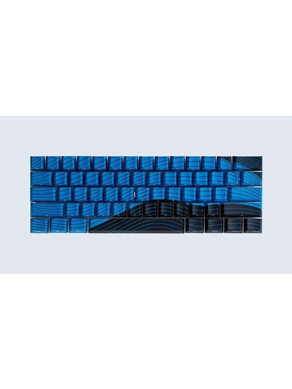 Wooting Magnetic Waves ANSI Keycaps - Ocean Blue edition - Knappsats - Engelska (US) - Blå