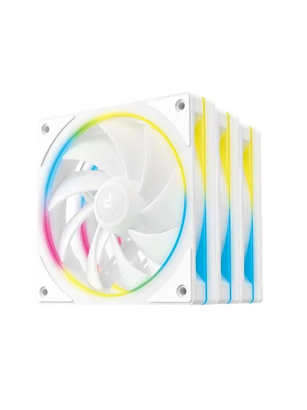 DeepCool FL12 SE 3-1 - Chassi fläkt - 120mm - Vit med RGB-ljus - 29 dBA