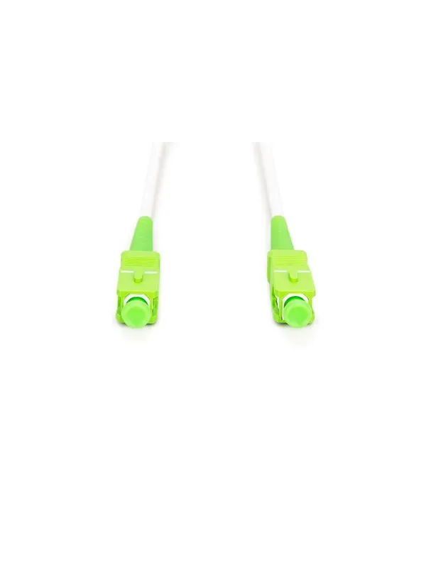 DIGITUS FO patch cord Armored SM Simplex - 5m - Vit - 5m