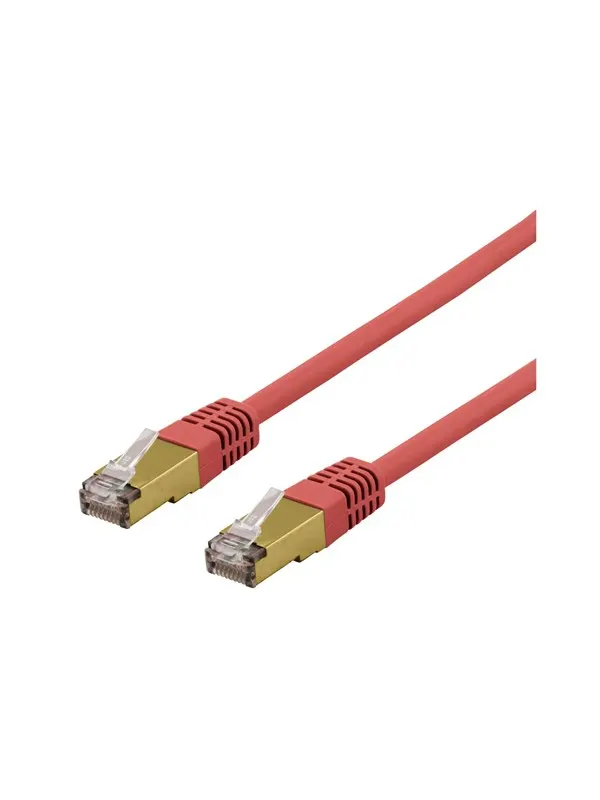 Deltaco SFTP-60RAH - patch cable - 50 cm - red - Röd - 0.5m