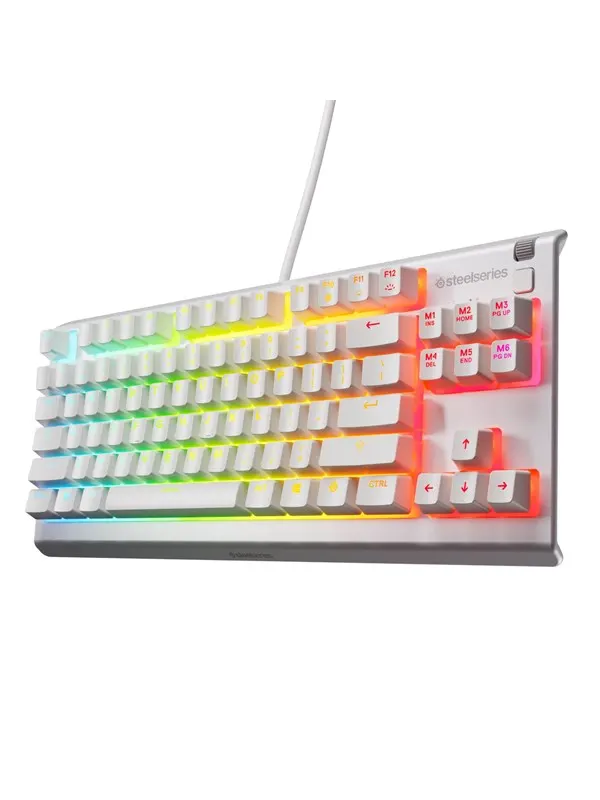 SteelSeries Apex 3 TKL - Gaming Keyboard - Utan numpad - Engelska (US) - Vit